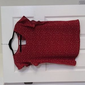 NWT Papermoon Kiera Keyhole Back Blouse, Size Medium